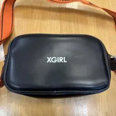 X-girl ショルダーバッグ ブラック オレンジ