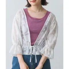 RETRO GIRL 袖キャンディボレロブラウス　F □