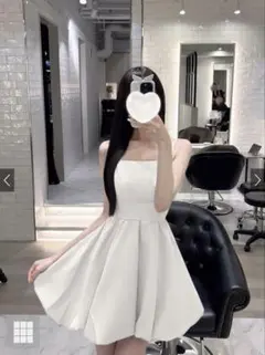 GRL バックリボンバルーンキャミソールワンピース