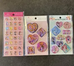 ディズニープリンセス シール 3セット　セリア