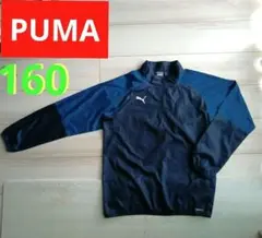 PUMA ネイビー　長袖ピステ　ウインドブレーカー （160）★送料無料★
