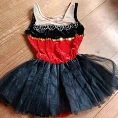 子供用ダンスドレス 赤・黒・金