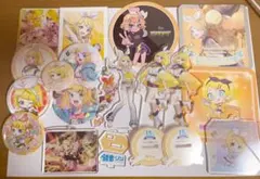 鏡音リン紙類、アクリル系、缶バッチ17点セット