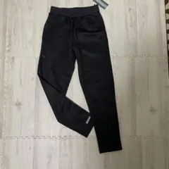 ジャージ下　迷彩柄ブラックロングパンツ　140