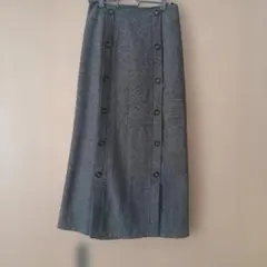 ヘリンボーン柄 グレー タイトスカート