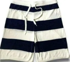 【新品】 ジェラートピケ オム ボーダー ハーフパンツ M