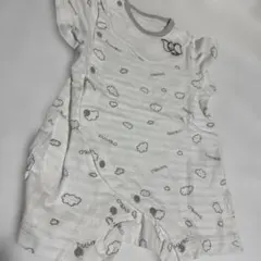 ダンボコットンロンパース ホワイト・グレー