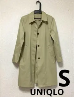 UNIQLO レディース ステンカラーコートSサンドベージュ