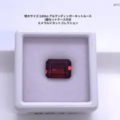 特大サイズ 2.855ct アルマンディンガーネットルース1個セットケース付き