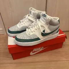 NIKE ハイカットスニーカー US 8 ホワイト/グリーン