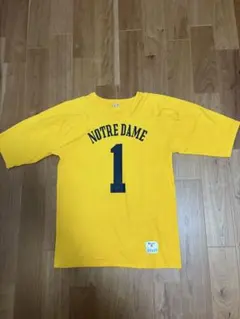 80s USA製 Champion NOTRE DAME フットボールTシャツ