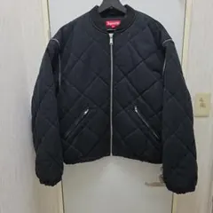 セ*カ様 Supreme ベロア ジップアップ ジャケット ブラック M - メルカリ