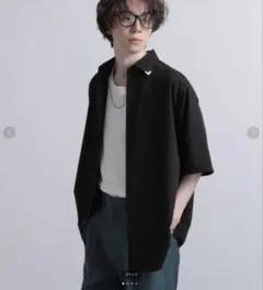 HARE ハレ エリシルバーパーツシャツ　ブラックのサムネイル