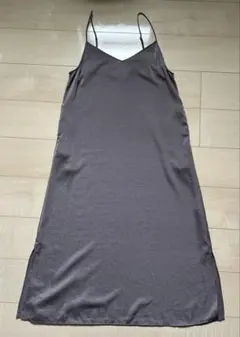 UNIQLO キャミワンピース グレー,チャコール M