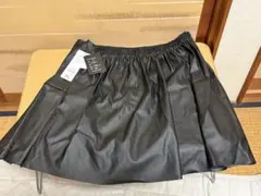 CECIL McBEE ブラック プリーツスカート 3L