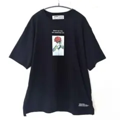レジェンダ バラ 薔薇 半袖 クルーネック Ｔシャツ F 黒 綿 トップスのサムネイル