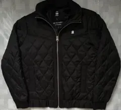 G-RAW キルティング ブルゾン ブラック L フード