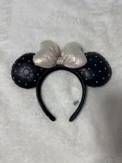ディズニー ミニー カチューシャ キルティング パール