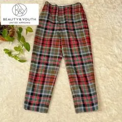BEAUTY&YOUTH ユナイテッドアローズ　チェックパンツ　Mサイズ