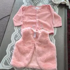 Ollie's Place ベビー服 ベスト カーディガン 2点セット