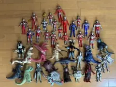 【ソフビ人形】ウルトラマンと怪獣フィギュアセット