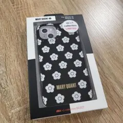 iPhone14/13 マリークワント デイジーモノトーンデザインハイブリッド