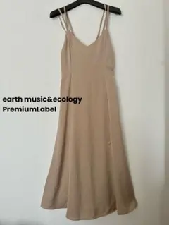 最終価格☆earth music&ecology キャミワンピース ベージュ　Fのサムネイル