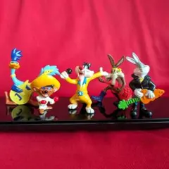 ルーニー・テューンズ 1994年 フィギュア他 まとめ売り TYCO社 ルーニー・テューンズ ダフィー・ダック 指差し PVCフィギュア