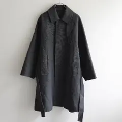 定番 H BEAUTY&YOUTH ベルテッドコート メンズ グレー S ロング