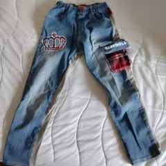 (値下げ)BABYDOLL デニムボトムス クラウン刺繍