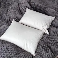 【2個セット】フェザー枕 43cm x 63cm 1.2kg