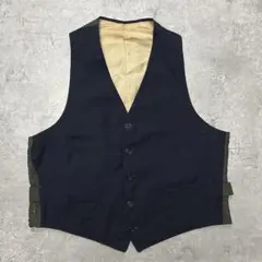 40s 針刺しシンチ シンチバック ウール ベスト vintage