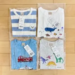 【まとめ売り】プティマイン 男の子 半袖 Tシャツ 110cm 4枚セットのサムネイル