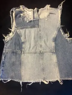 ZARA デニム　タンクトップ　ベストのサムネイル