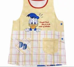 保育士、幼稚園ドナルドダック エプロン イエローM-L