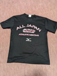 卓球 中古 ミズノ 2017年度ジャパンオープン記念Tシャツ 　S