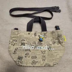 【ボブチャーム付き】niko and.. ミニオンズ　ショルダーバッグ