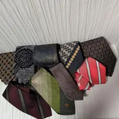 【ネクタイ9本セット】まとめ売り ビジネス 就活 冠婚葬祭 お得セット 断捨離