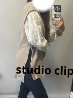 A10323♡studio clip♡ドッキングプルオーバー 大人かわいい