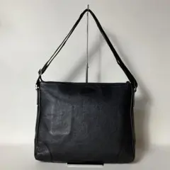 2511-48｜美品｜グッチ GGシマ ショルダーバッグ レザー ブラックのサムネイル