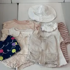 女の子　70〜80サイズ　夏服 帽子　8点セット