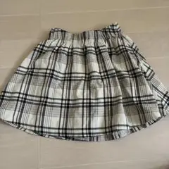 チェック柄スカート　インナーパンツつき