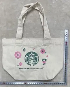 【非売品人気　スターバックス ミニトートバッグ キャンバス地※ピンク】