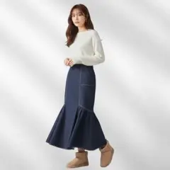 RANDA デニムマーメイドスカート　size0のサムネイル