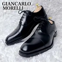 【未使用級✨】GIANCARLO MORELLI ストレートチップ 黒のサムネイル