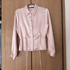 【ZARA】サテンシャツ