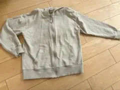 キッズ　フード付きパーカー　ベージュ　130