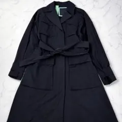 美品 TATRAS タトラス スプリングコート 2021年モデル ロング S 黒のサムネイル