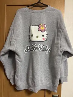 キティちゃん トレーナー スエット刺繍 裏起毛