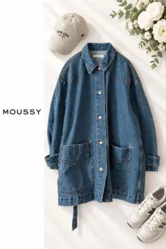 MOUSSY マウジー デニムコート ロングジャケット オーバーサイズ